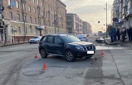 В Брянске в ДТП с участием электроскутера травмированы два человека