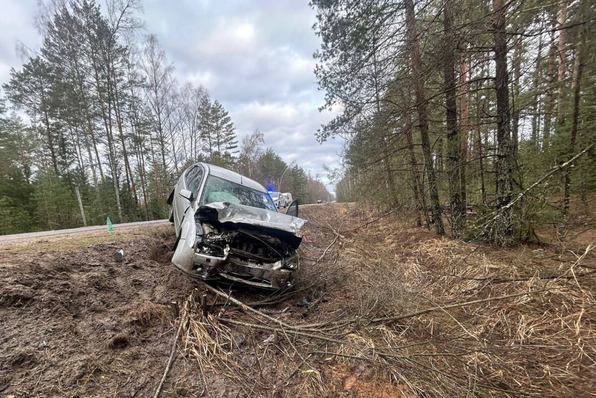 В аварии на автодороге «Жуковка-Ржаница» травмированы два водителя, автомобили разбиты