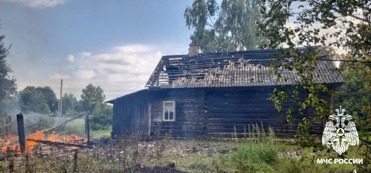 Дом сгорел в брасовском селе