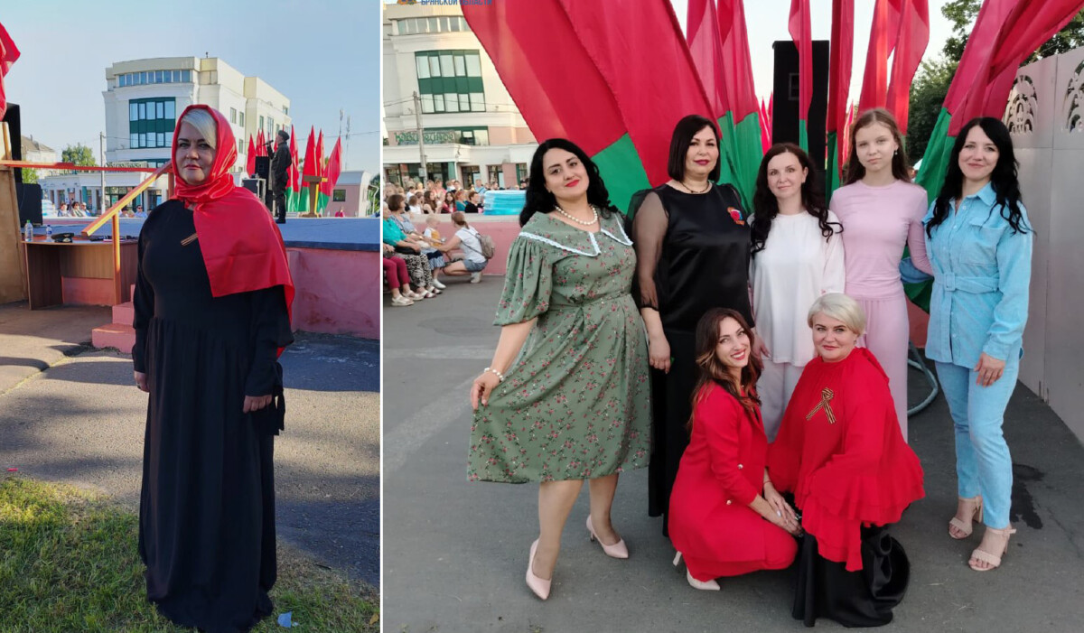 Врач из Унечи спела на праздничном концерте в Костюковичах 