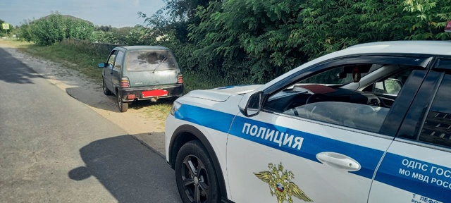 Пьяный водитель в Климово пошел пешком после встречи с ГАИ