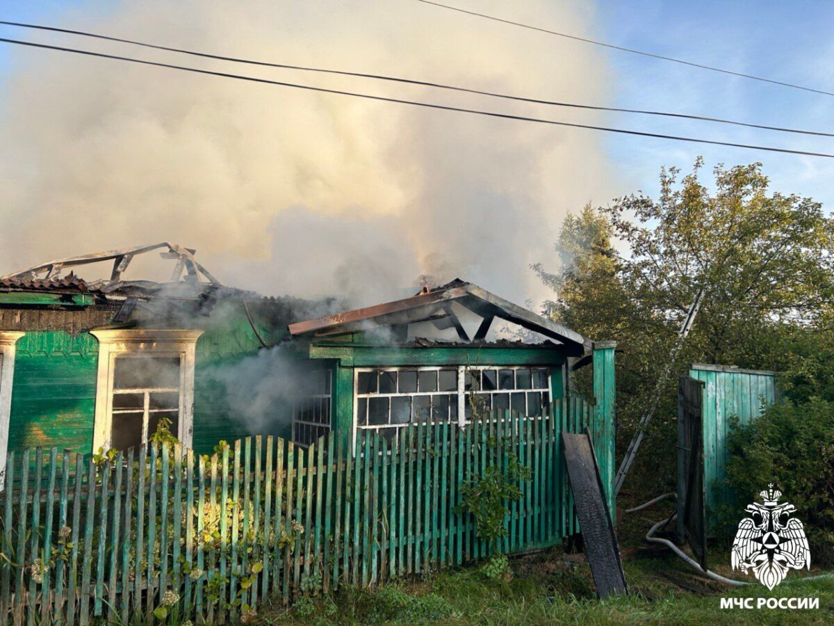 Третий дом сгорел за сутки в Брянской области