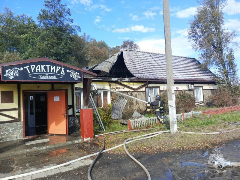 Трактир горел в Брянском районе
