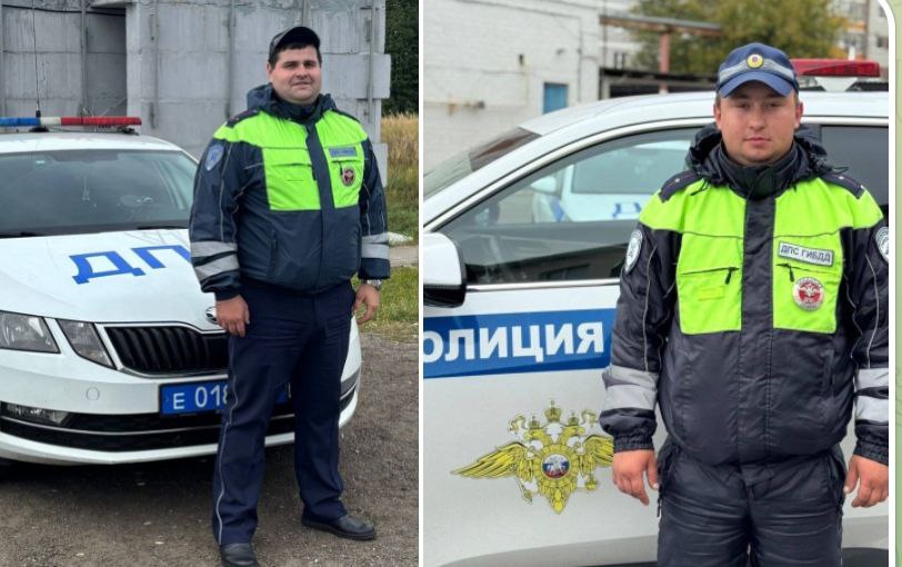 Сотрудники ДПС Брянской области могли в Навле водителю с больным сердцем