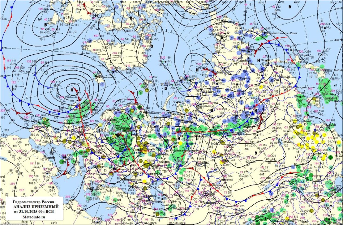 Атлантическое тепло согрело территорию Брянской область