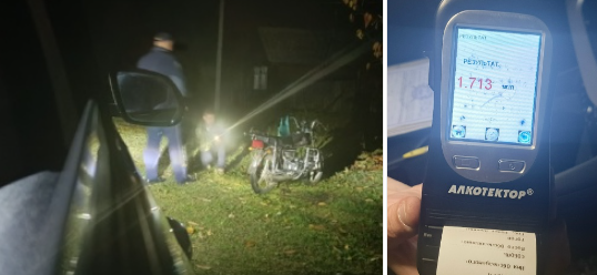 Пьяный водитель, к тому же, лишенный прав, остановлен в селе под Злынкой