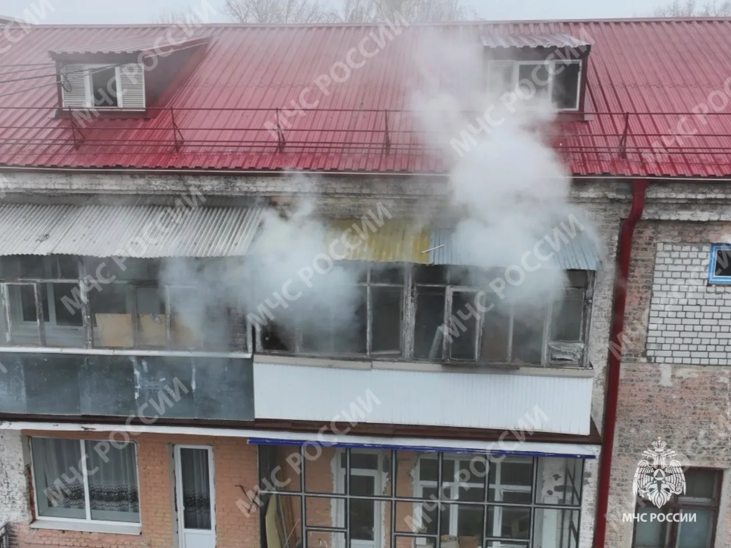 Пожар в квартире в Брянске