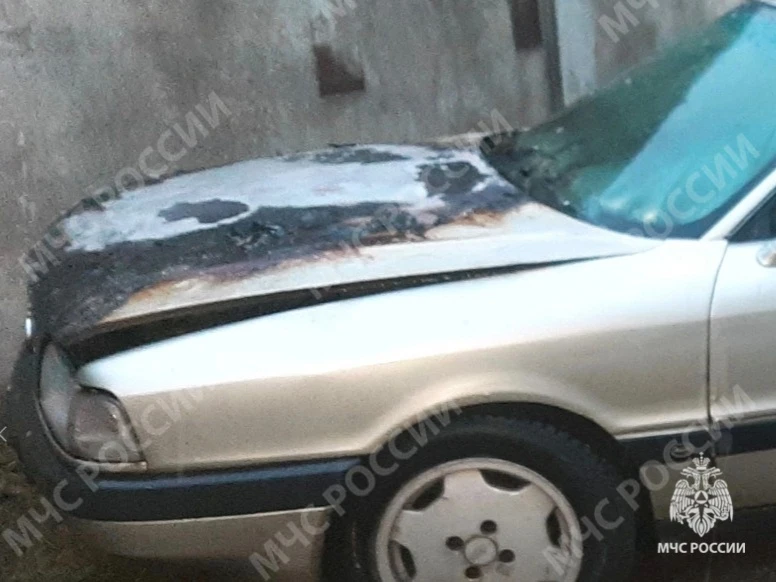 В Унече сгорел автомобиль