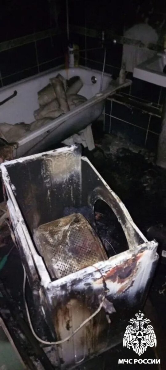 Пожар в квартире в Брянске