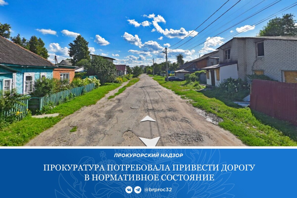 Пока только штраф выписали за дорогу не по ГОСТу в Брянске