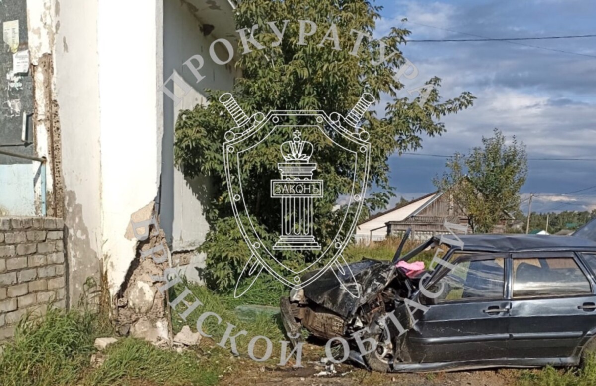 Пьяный водитель на машине отца влетел в магазин в Брянской области
