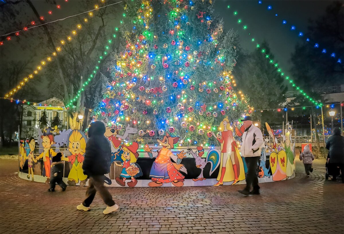 В Брянске нарядили главную ель