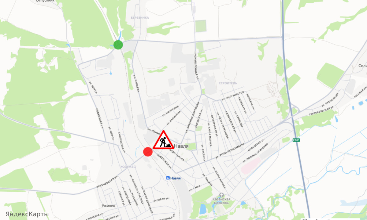 Переезд в Навле Брянской области будет полностью закрыт