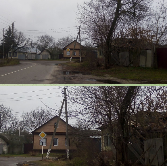 У опасного поворота в Новозыбкове размыло обочину