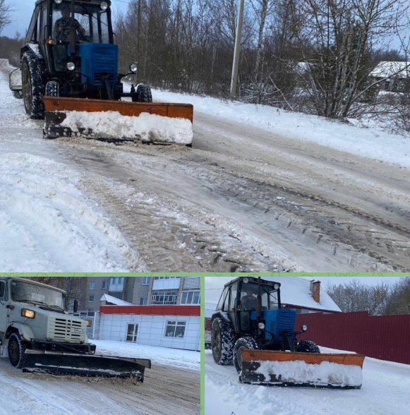 На дорогах Новозыбкова и в селах работает 17 единиц снегоуборрочной техники