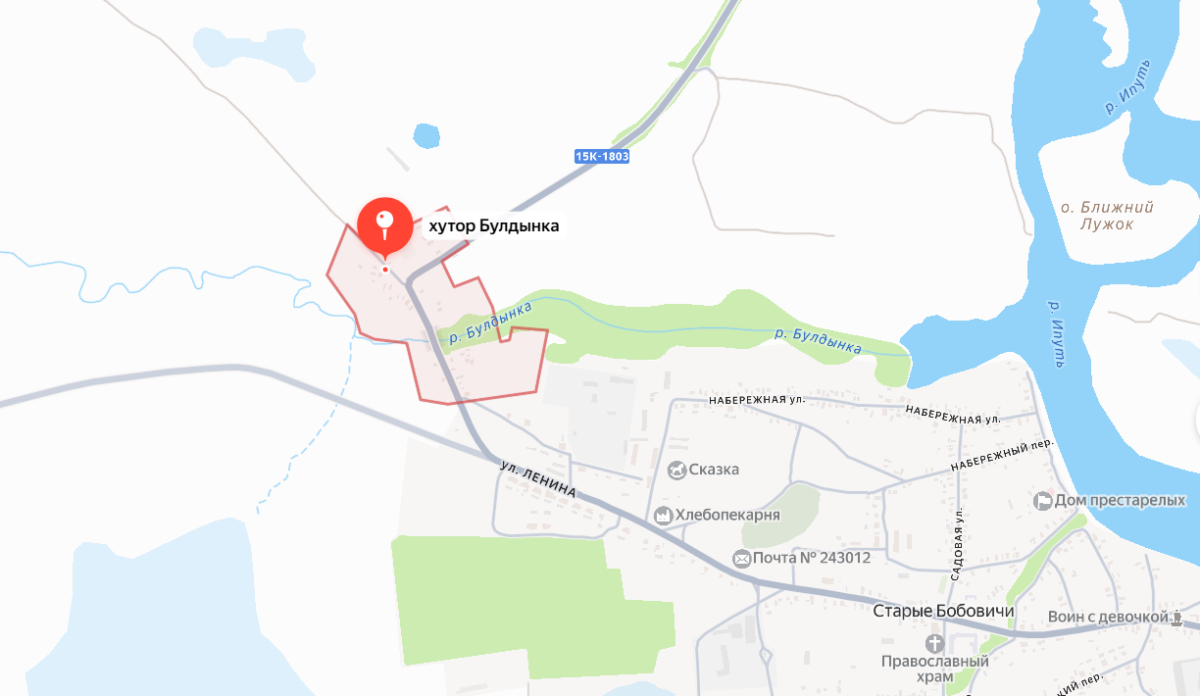 Сильный дым пошел при растапливании печи на хуторе в Брянской области