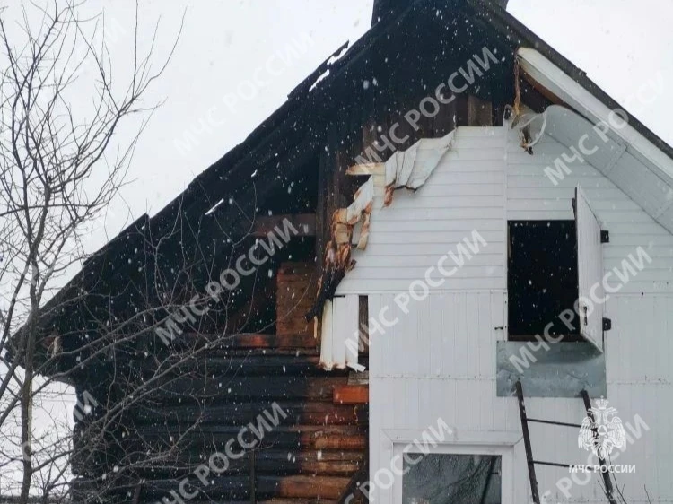 В селе Брянской области сгорел жилой дом