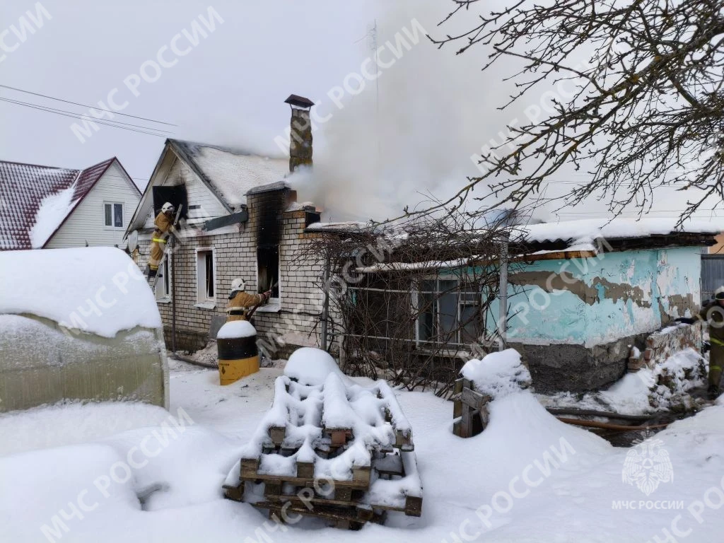 В Карачеве Брянской области сгорел жилой дом