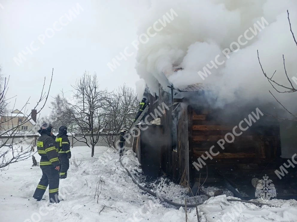 В Супонево в Брянском районе сгорела баня