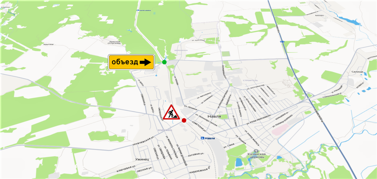 Движение автомобилей на переезде у станции Навля Брянской области закроют