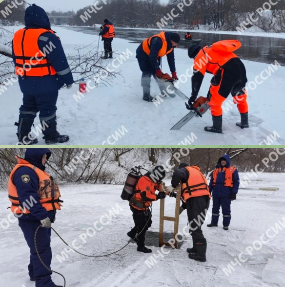 Водолазы исследуют дно Десны в Брянске в условиях ледяной и темной воды