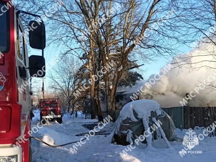 Пожар в селе под Новозыбковом Брянской области начался днем, едкий дым не оставил шансов на жизнь