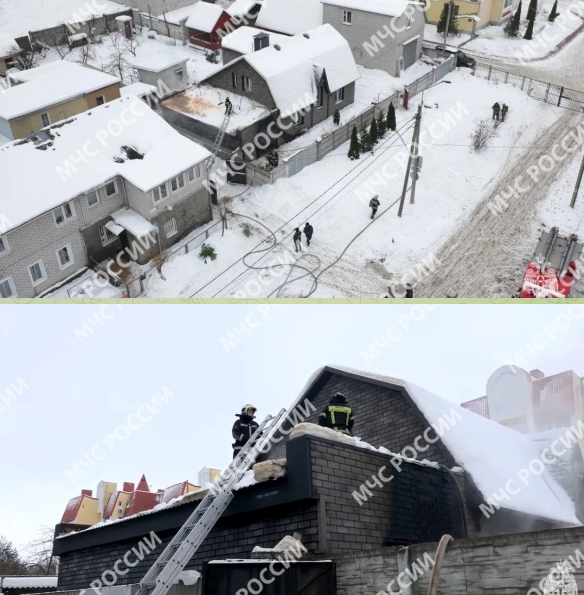 Днем в Брянске сгорел гараж