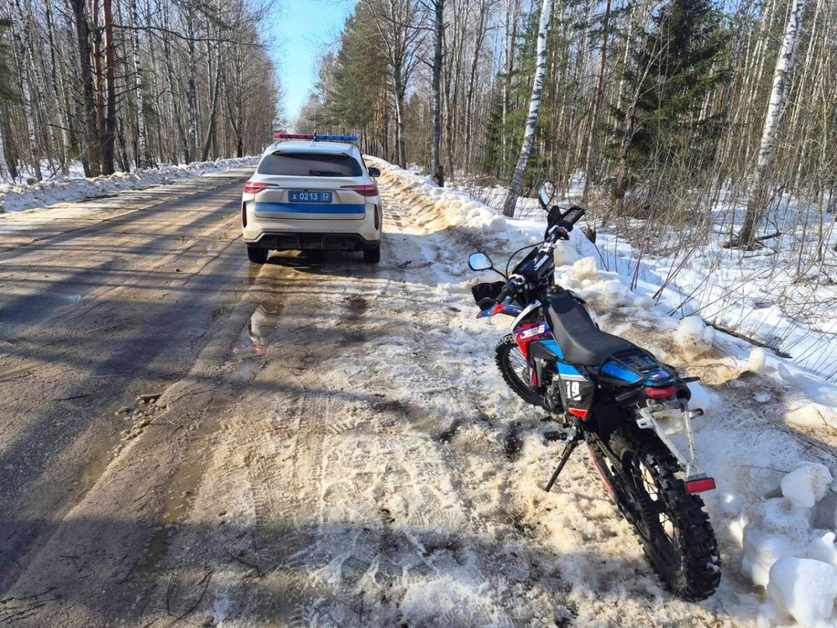 Подшофе продолжил прогулку мотоциклист в Злынковском районе