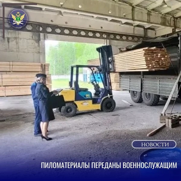 Брянские таможенники отдали конфискованные пиломатериалы на СВО