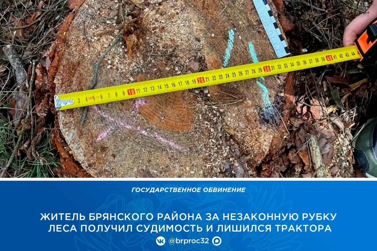 Трактор стал орудием преступления в Брянской области