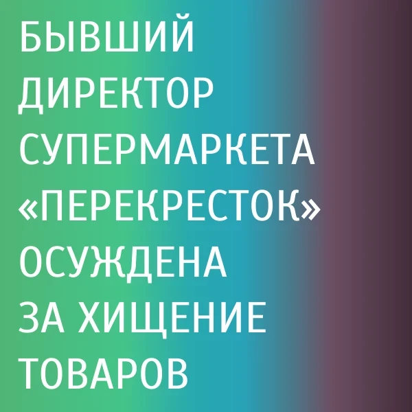 Директор магазина в Брянске подворовывала