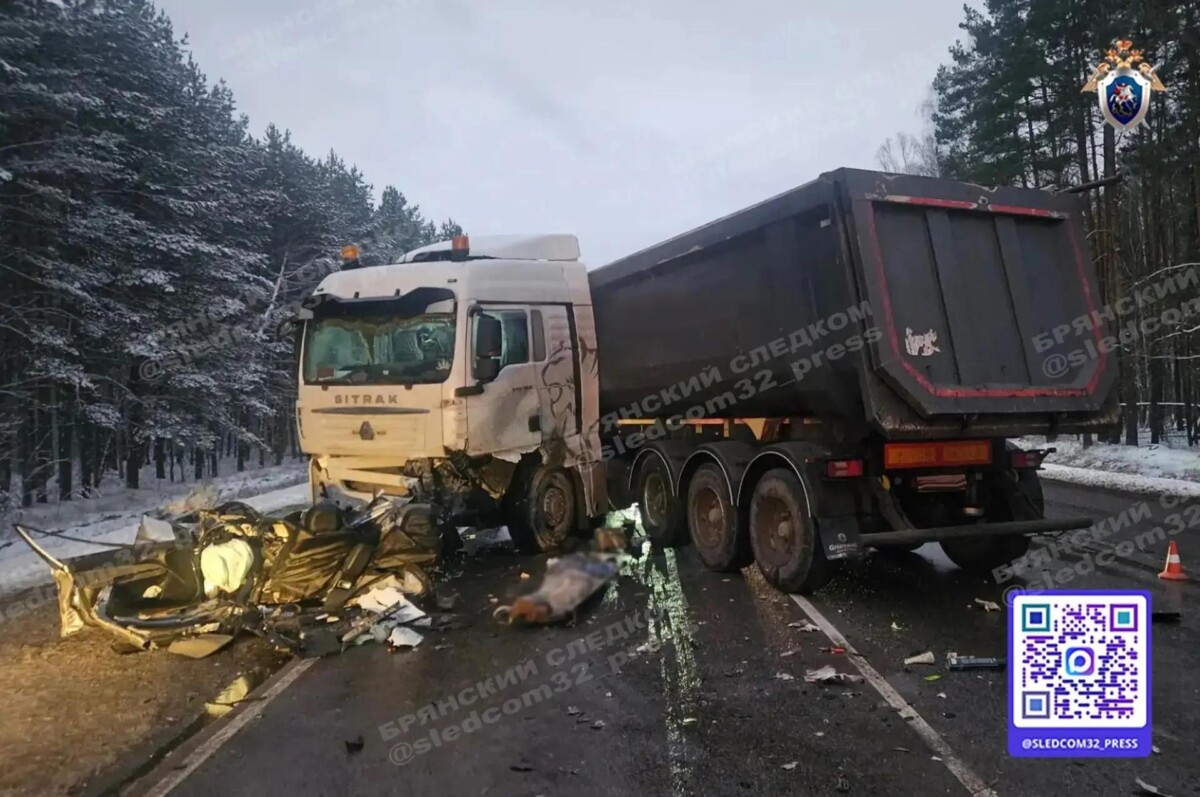 В дорожной аварии в Брянской области погибли мать, отец и сын