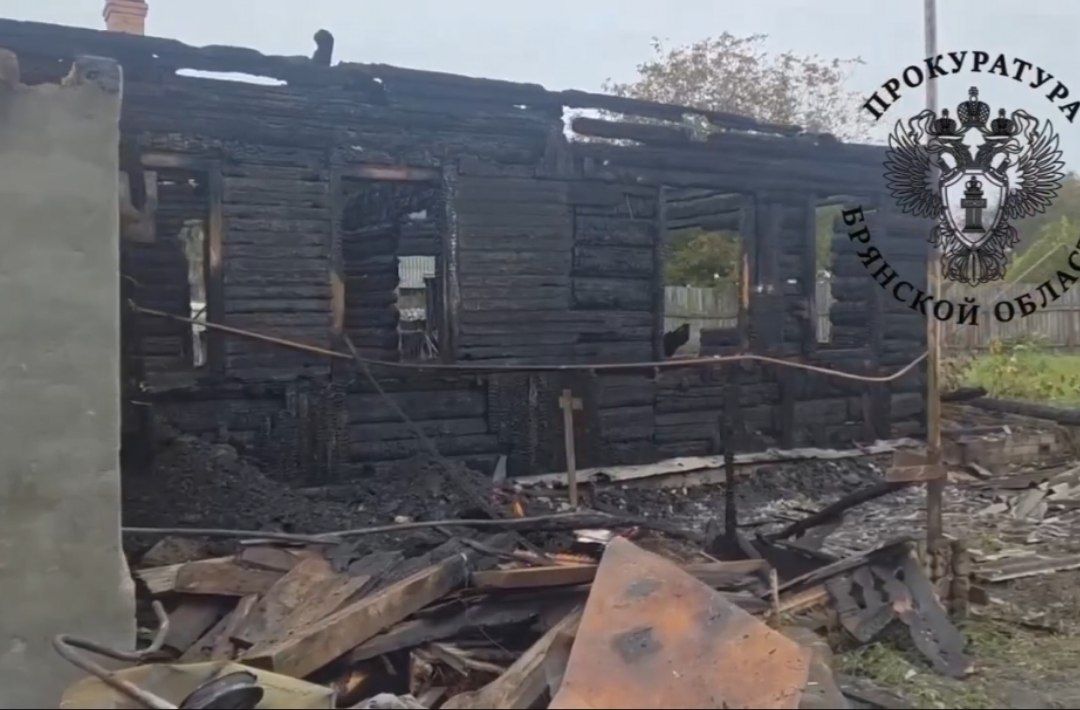 В Сельцо Брянской области при пожаре погибли женщина и ребёнок
