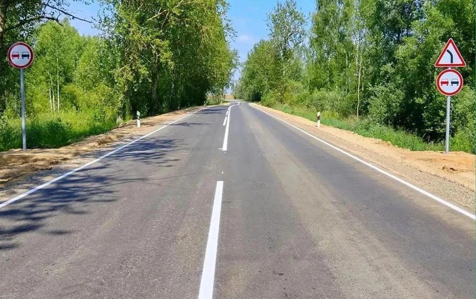 В Брянской области отремонтировали автодорогу Сураж — Гордеевка
