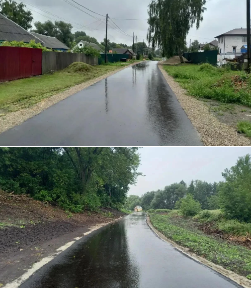 Две сельские дороги отремонтировали в Брянской области